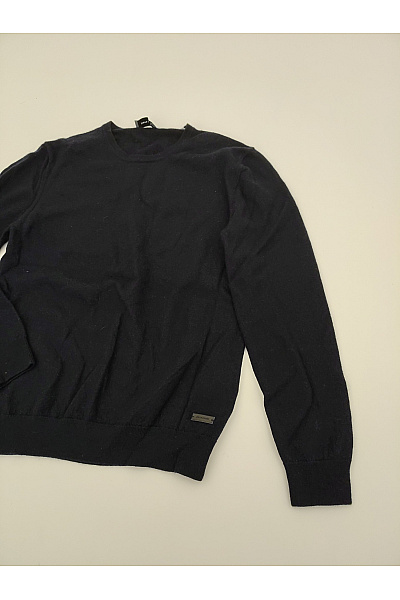 PIERRE CARDIN Černý vlněný pulovr merino basic Velikost XS | PIERRE CARDIN | obrázek 3