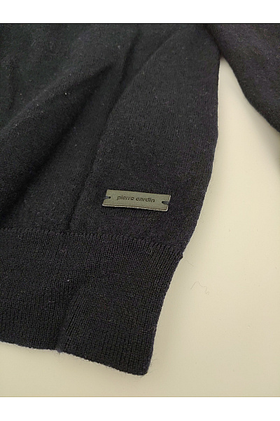 PIERRE CARDIN Černý vlněný pulovr merino basic Velikost XS | PIERRE CARDIN | obrázek 4