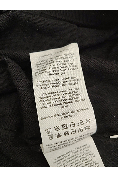 JACK & JONES Černý bavlněný pánský pulovr basic Vel. L | JACK & JONES | obrázek 6