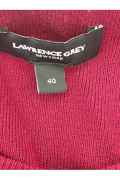LAWRENCE GREY Červené úpletové šaty s dlouhým rukávem do áčka Vel. EU 40 | LAWRENCE GREY | obrázek 6