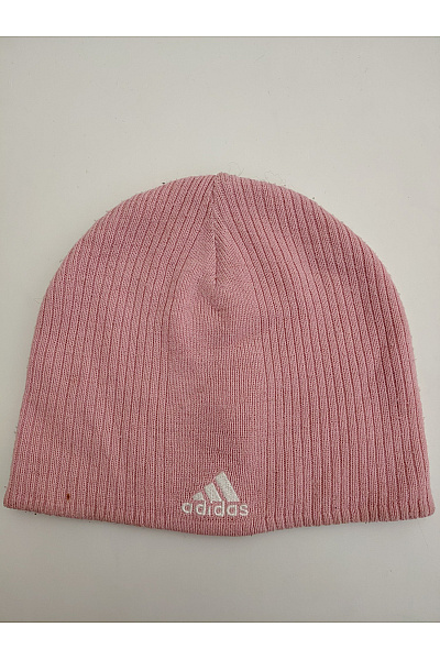 ADIDAS Růžová žebrovaná Zimní čepice