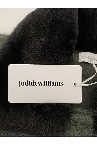 Judith Williams Dámský khaki kabát s kožešinovým límcem oversized Vel. EU 44 | Judith Williams | obrázek 7