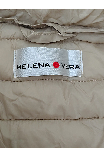 HELENA VERA Béžová prošívaná přechodná bunda se zipem Vel. XXL | HELENA VERA | obrázek 5