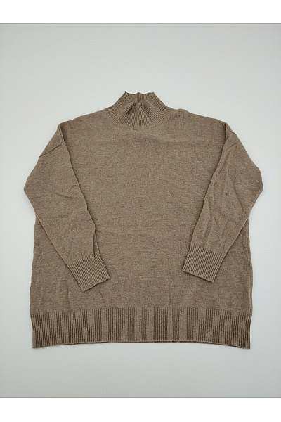 MAX TONSO CASHMERE Dámský Kašmírový Pulovr Se Stojáčkem Oversized Velikost S/M