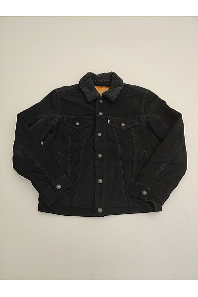 LEVIS Černá manšestrová bunda s beránkem zateplená podzimní Vel. US S | LEVIS | obrázek 2