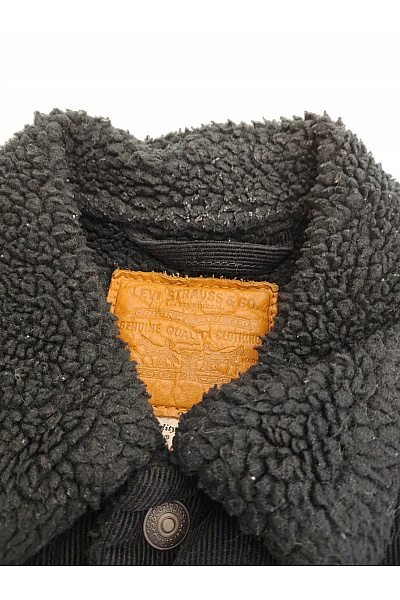 LEVIS Černá manšestrová bunda s beránkem zateplená podzimní Vel. US S | LEVIS | obrázek 4