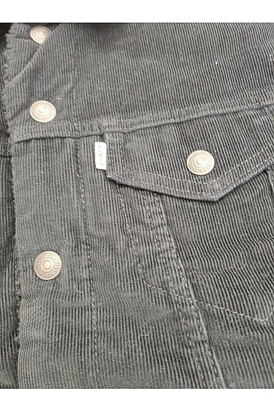 LEVIS Černá manšestrová bunda s beránkem zateplená podzimní Vel. US S | LEVIS | obrázek 5