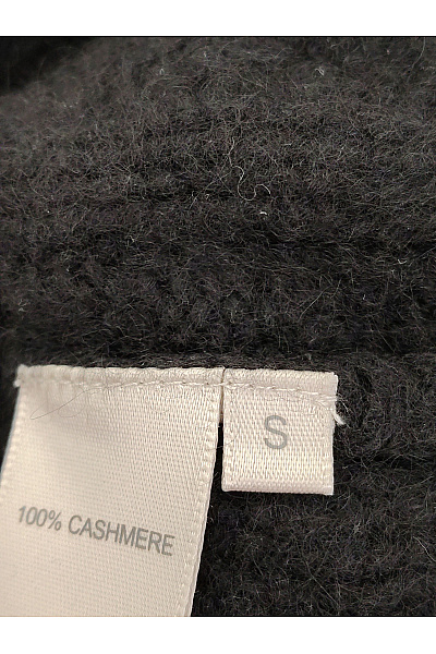 MAX TONSO CASHMERE Černý kašmírový rolák s copánkovým vzorem Vel. S | MAX TONSO CASHMERE | obrázek 6