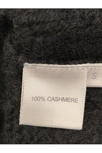 MAX TONSO CASHMERE Černý kašmírový rolák s copánkovým vzorem Vel. S | MAX TONSO CASHMERE | obrázek 7