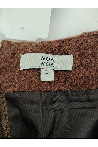 NOA Hnědá vlněná áčková mini sukně Vel. L | NOA NOA | obrázek 6