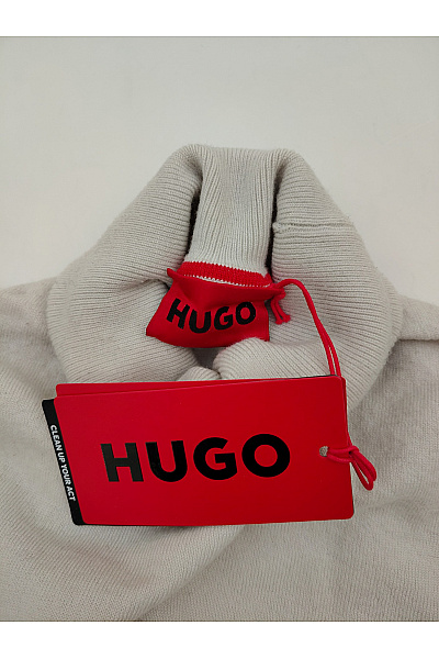 Hugo Boss Béžový vlněný pánský rolák basic Velikost M | Hugo Boss | obrázek 8