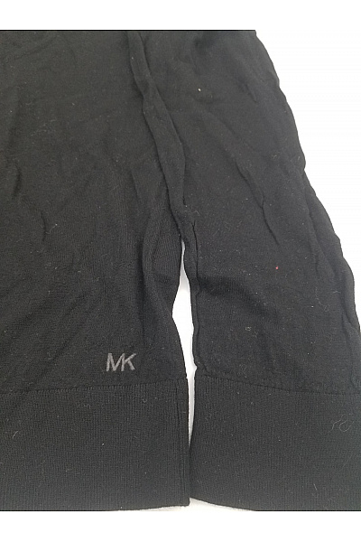 MICHAEL KORS Černý vlněný merino pulovr s dlouhým rukávem basic Velikost XXL | MICHAEL KORS | obrázek 2