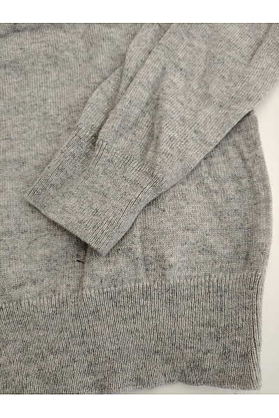 GC FONTANA Šedý vlněný merino pulovr basic Vel. IT 40 | GC FONTANA | obrázek 2