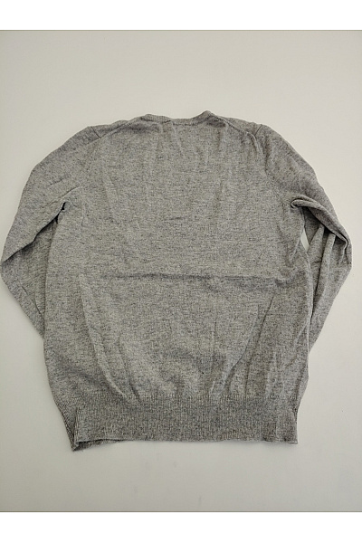 GC FONTANA Šedý vlněný merino pulovr basic Vel. IT 40 | GC FONTANA | obrázek 4