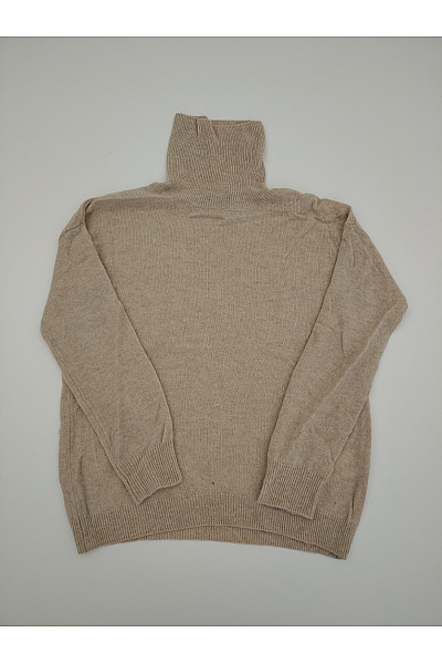 LAWRENCE GREY Dámský Béžový Kašmírový Rolák Oversized Velikost EU 38