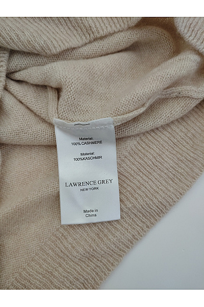 LAWRENCE GREY Dámský béžový kašmírový rolák oversized Velikost EU 38 | LAWRENCE GREY | obrázek 4