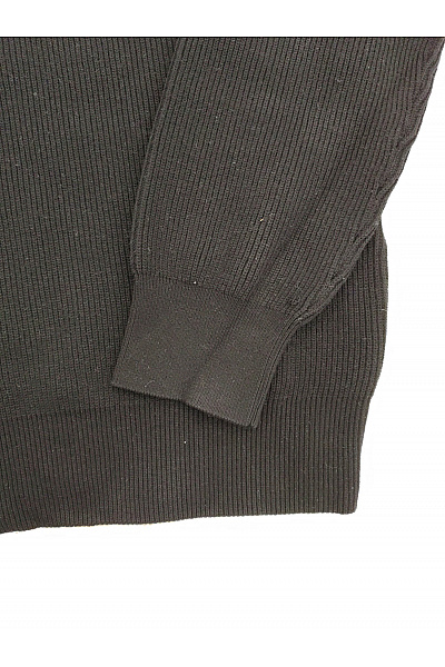 7 for all mankind Černý pletený žebrovaný pulovr basic Vel. S | 7 for all mankind | obrázek 3