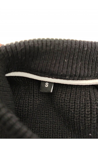 7 for all mankind Černý pletený žebrovaný pulovr basic Vel. S | 7 for all mankind | obrázek 5