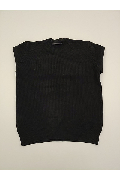7 for all mankind Černý pletený žebrovaný pulovr basic Vel. S | 7 for all mankind | obrázek 6