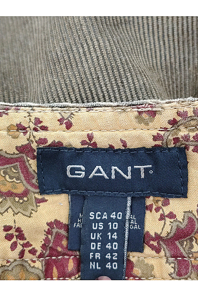 GANT Hnědé manšestrové zvonové kalhoty s kapsami Vel. M | GANT | obrázek 7