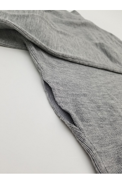 Super Stition Šedý vlněný merino pulovr se stojáčkem na zip Vel. M | Super Stition | obrázek 7