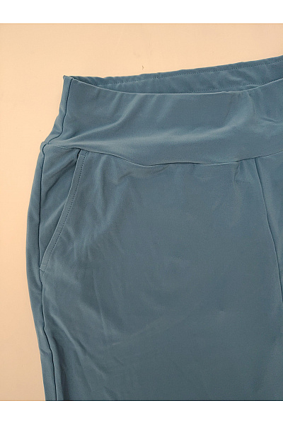 COUTURE LINE Modré široké kalhoty s vysokým pasem a kapsami Vel. 20 | COUTURE LINE | obrázek 3
