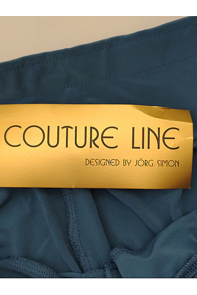 COUTURE LINE Modré široké kalhoty s vysokým pasem a kapsami Vel. 20 | COUTURE LINE | obrázek 6