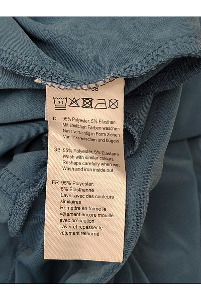 COUTURE LINE Modré široké kalhoty s vysokým pasem a kapsami Vel. 20 | COUTURE LINE | obrázek 7