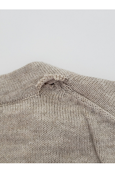 JACK & JONES Béžový bavlněný pánský pulovr s výstřihem do V basic Vel. S | JACK & JONES | obrázek 5
