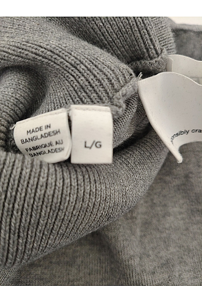 SELECTED Šedý dámský bavlněný rolák basic Velikost L/G | SELECTED | obrázek 5