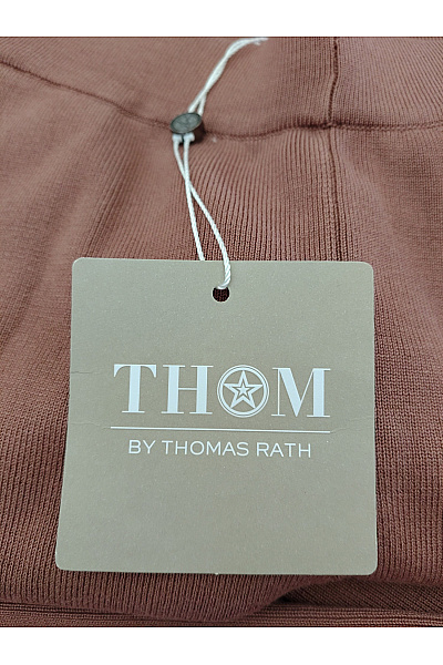 THOM By Thomas Rath Hnědé široké kalhoty s vysokým pasem Velikost DE 40 | THOM By Thomas Rath | obrázek 7