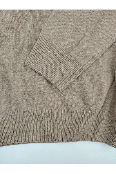 LAWRENCE GREY Dámský hnědý kašmírový rolák basic Velikost XL | LAWRENCE GREY | obrázek 3