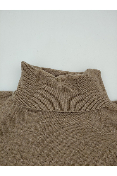 LAWRENCE GREY Dámský hnědý kašmírový rolák basic Velikost XL | LAWRENCE GREY | obrázek 4
