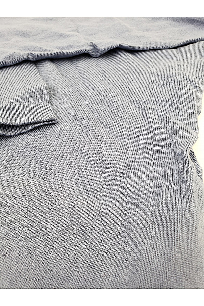 IN LINEA Dámský modrý pletený pulovr s výstřihem do V basic Vel. DE 36 | IN LINEA | obrázek 6