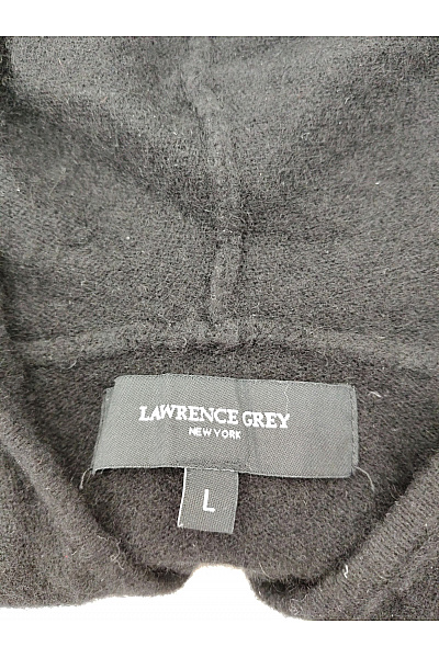 LAWRENCE GREY Černý kašmírový pánský svetr na zip s kapucí Vel. L | LAWRENCE GREY | obrázek 5