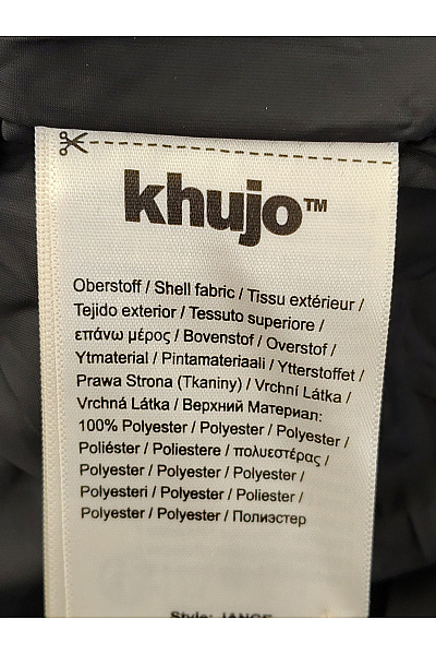 Khujo Černá dlouhá prošívaná zimní bunda s kapucí Velikost L | Khujo | obrázek 11
