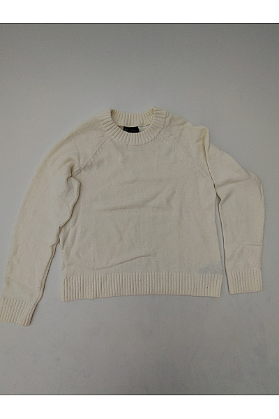 Gap Bílý Bavlněný Pulovr S Dlouhým Rukávem Basic Velikost US S