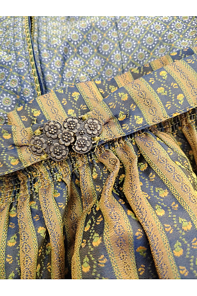Turi Landhaus Bavlněné dirndl šaty s páskem midi retro Vel. DE 40 | Turi Landhaus | obrázek 3