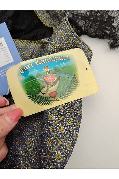 Turi Landhaus Bavlněné dirndl šaty s páskem midi retro Vel. DE 40 | Turi Landhaus | obrázek 5