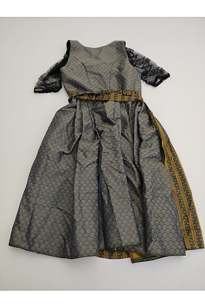 Turi Landhaus Bavlněné dirndl šaty s páskem midi retro Vel. DE 40 | Turi Landhaus | obrázek 6