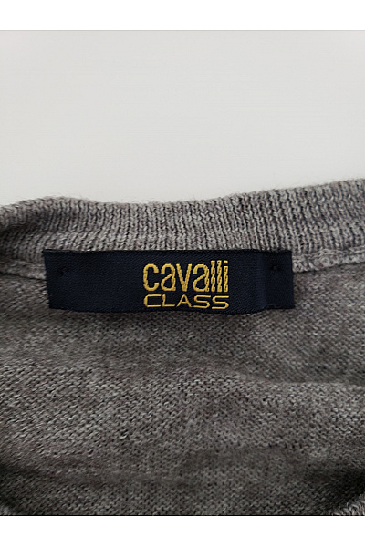 Royal class Pánský šedý pletený pulovr basic Velikost XS | royal class | obrázek 6