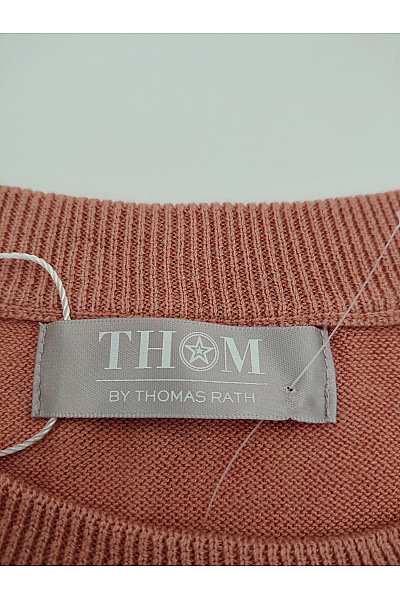 THOM By Thomas Rath Hnědý pletený pulovr basic Vel. DE 48 | THOM By Thomas Rath | obrázek 4