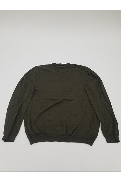 Cavallo Pánský Hedvábný Pulovr Khaki Basic Vel. XXL