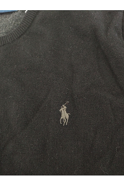 Ralph Lauren Černý vlněný pulovr basic elegantní Velikost L | Ralph Lauren | obrázek 2