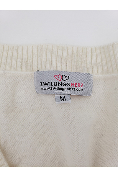 Zwillingsherz Béžový kašmírový pulovr do véčka basic Velikost M | Zwillingsherz | obrázek 6