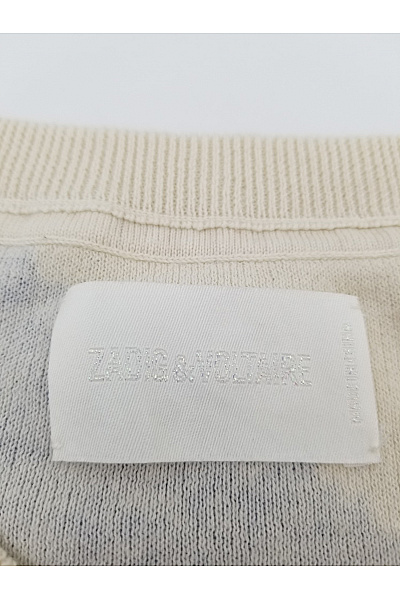 Zadig&Voltaire deluxe Barevný pruhovaný pletený pulovr s výstřihem do V Velikost L | Zadig&Voltaire deluxe | obrázek 4