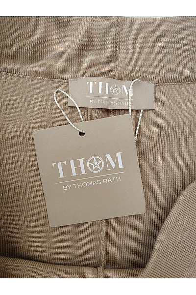 THOM By Thomas Rath Béžové úpletové široké kalhoty s kapsami Vel. DE 40 | THOM By Thomas Rath | obrázek 4