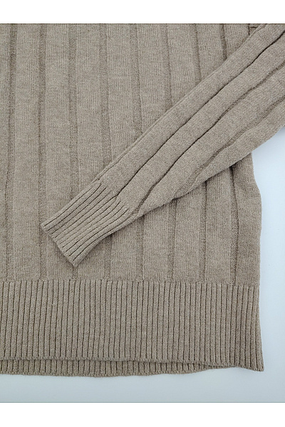 VERO MODA Béžový žebrovaný rolák oversized Velikost EU XS | VERO MODA | obrázek 2