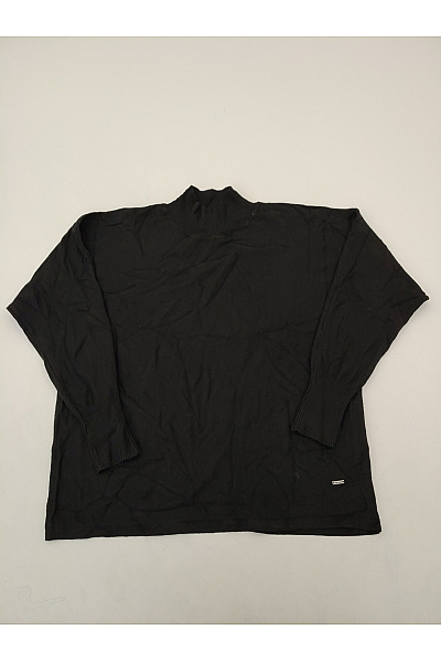 Černý dámský pulovr se stojáčkem oversized Velikost 42 | Unimoda | obrázek 2