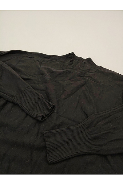 Černý dámský pulovr se stojáčkem oversized Velikost 42 | Unimoda | obrázek 4